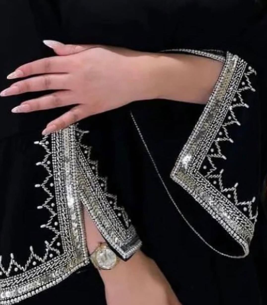 hand work abaya