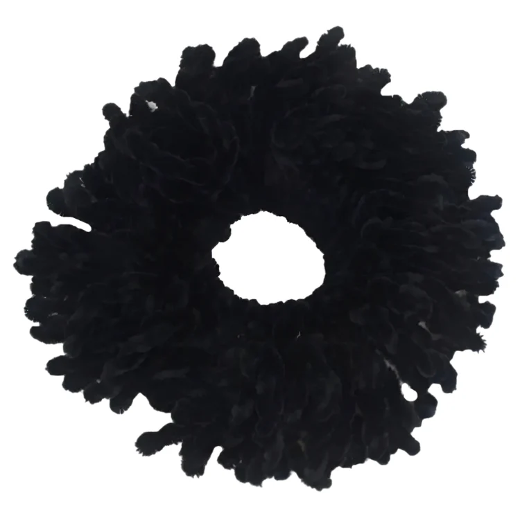 essential hair scrunchie black
