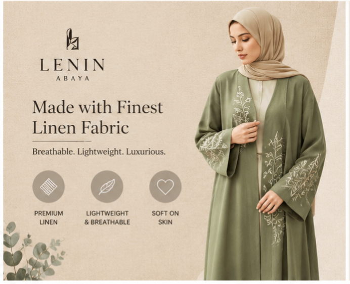 linen abaya