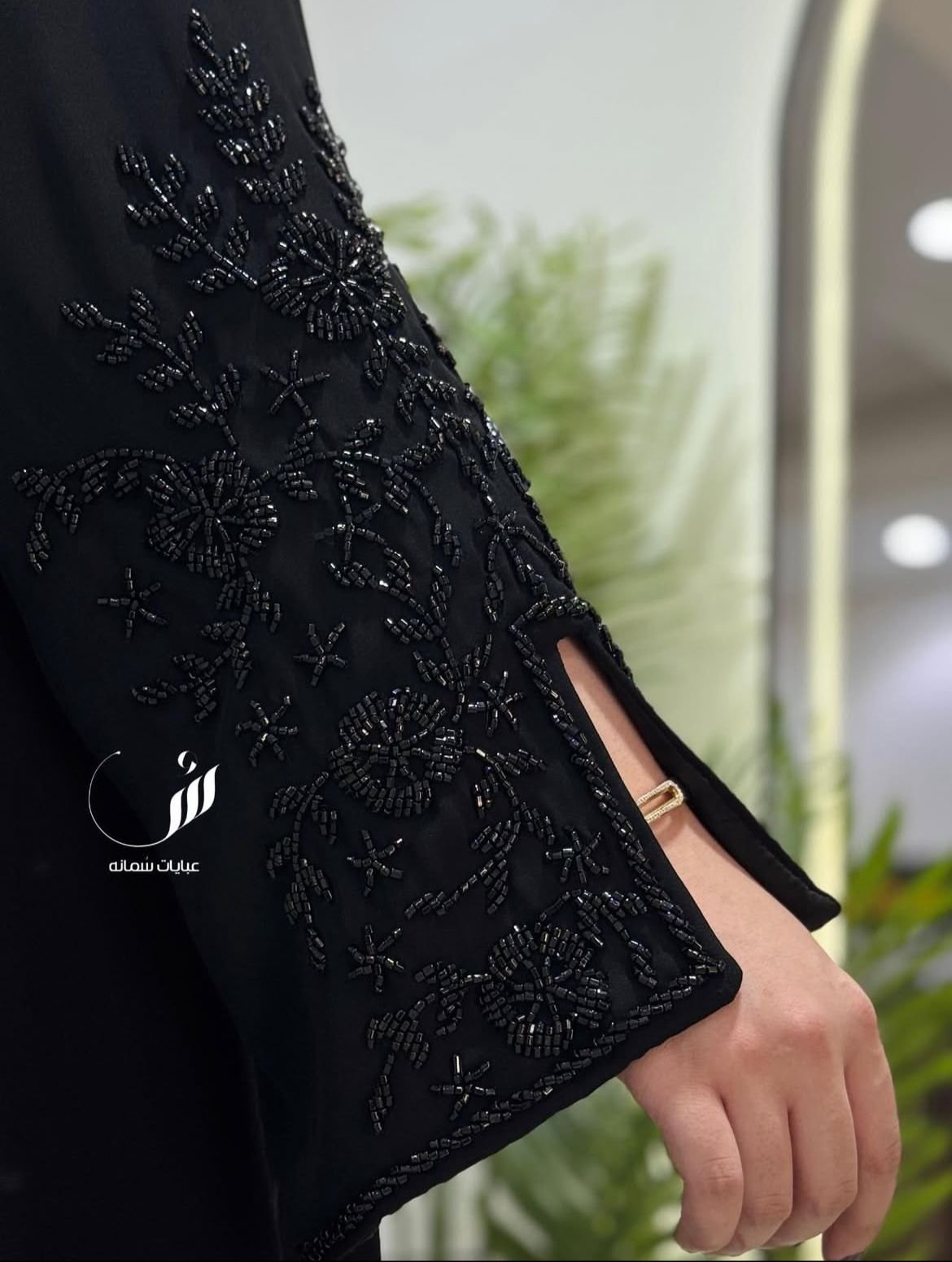 hand work abaya