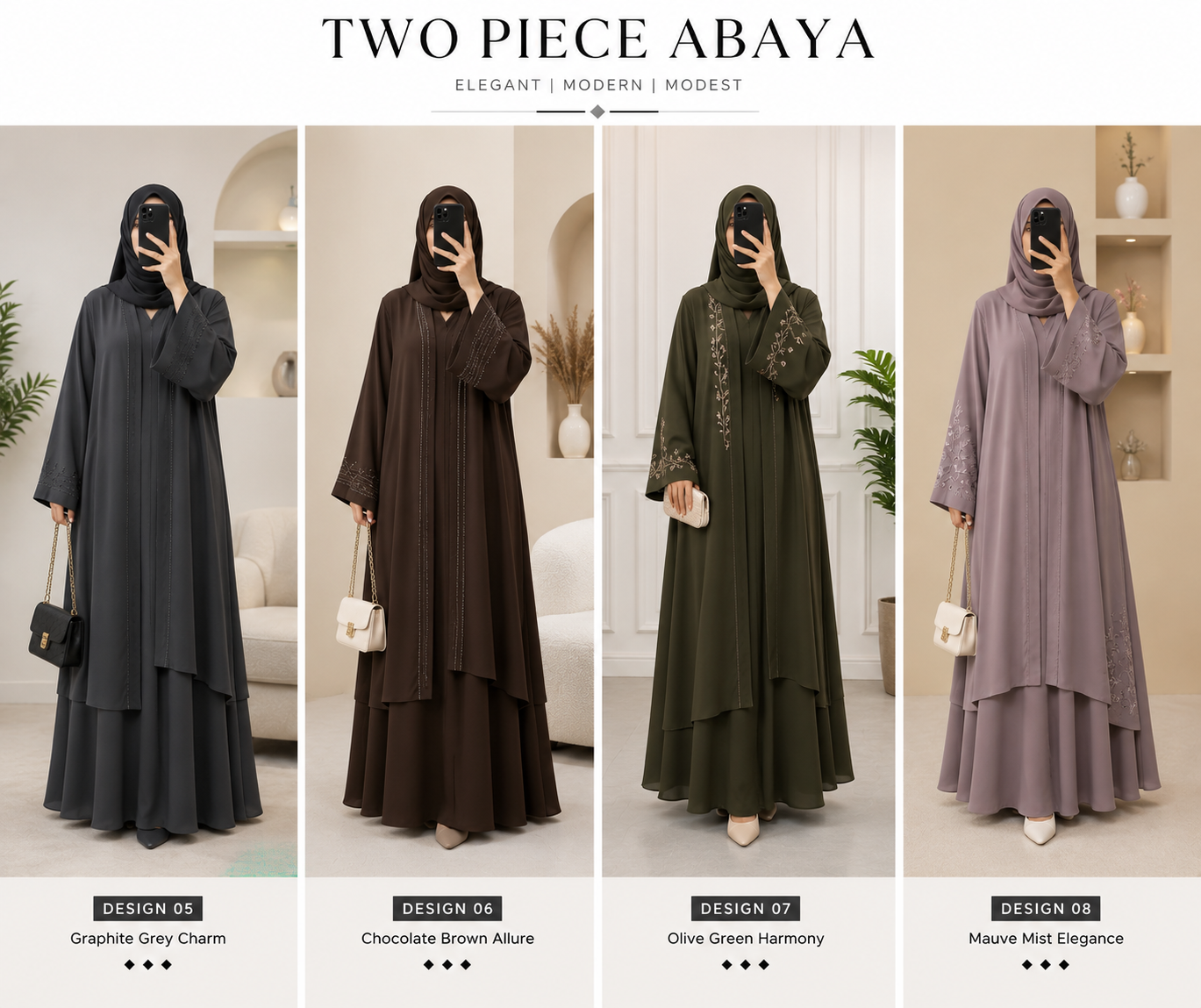 two piece hijab